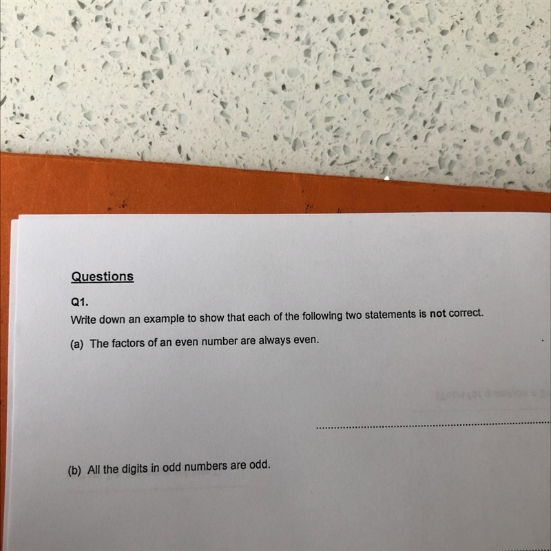 Write down an example to show that each of the following two siatements is not correct-example-1