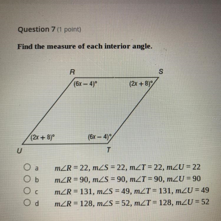 Find the measure of each interior angle.-example-1