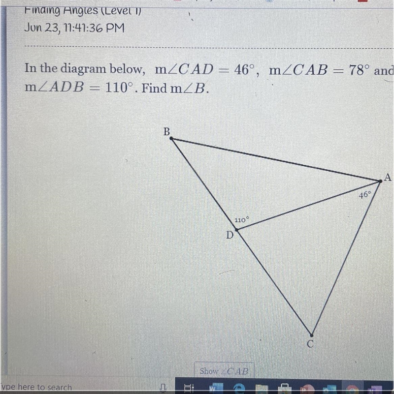 Finding angles June 23.2020-example-1