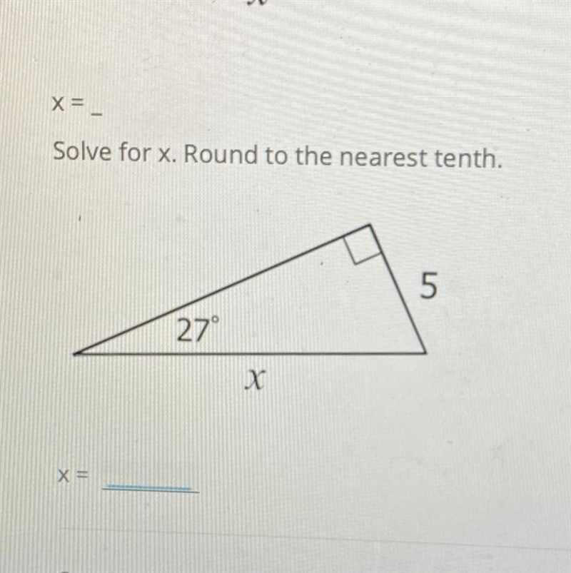 PLSSSSS HELPPP solve for x, round to nearest tenth-example-1