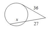 HELP DUE IN 20 MINS! x = ??-example-1