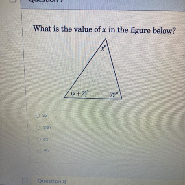 What is the value of x 53 180 60 90-example-1