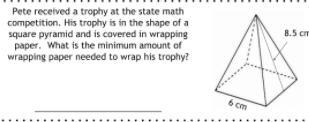 Peter received a trophy at the state math competition. His trophy is in the shape-example-1