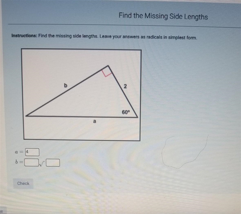 Find the missing side lengths​-example-1