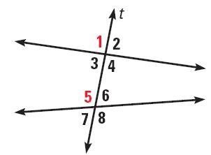 What kind of angles are 1 and 5 in the picture below?-example-1