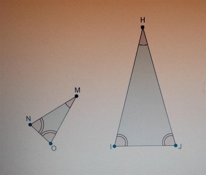 Are the following triangles similar by the angle-angle similarity theorem? A)No, AA-example-1