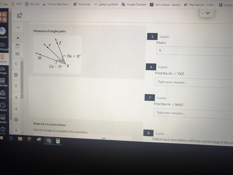 Measure of angles what is the M-example-1