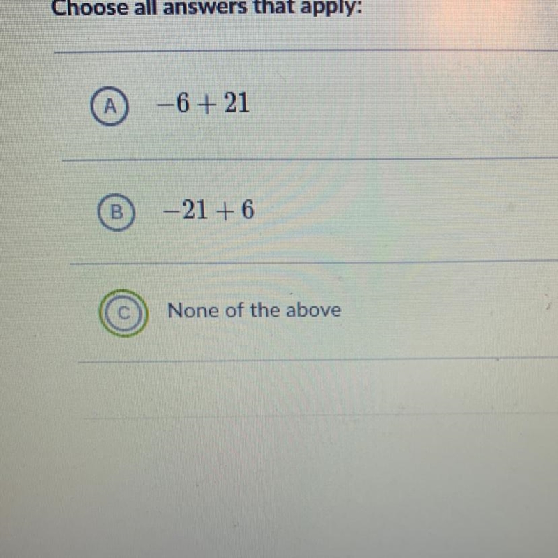 Which of the following expressions are equivalent to -3(2 + 7)?-example-1