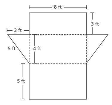 PLS HELP ASAP PLS A net of a triangular prism is show. What is the surface area, in-example-1