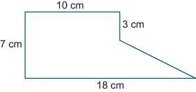 What is the area of the figure below?-example-1