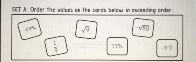 Order the values from least to greatest.-example-1