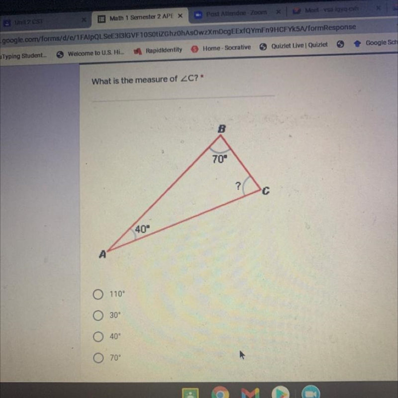 What is the measure of ZC? *-example-1