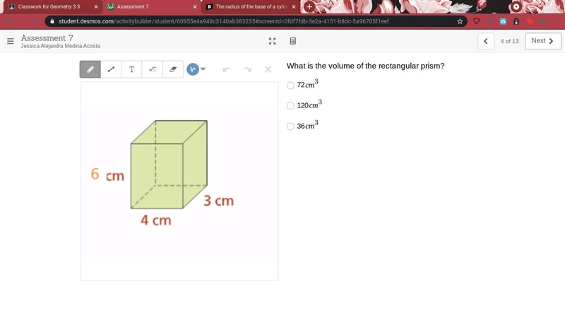 What is the volume of the rectangular prism?-example-1