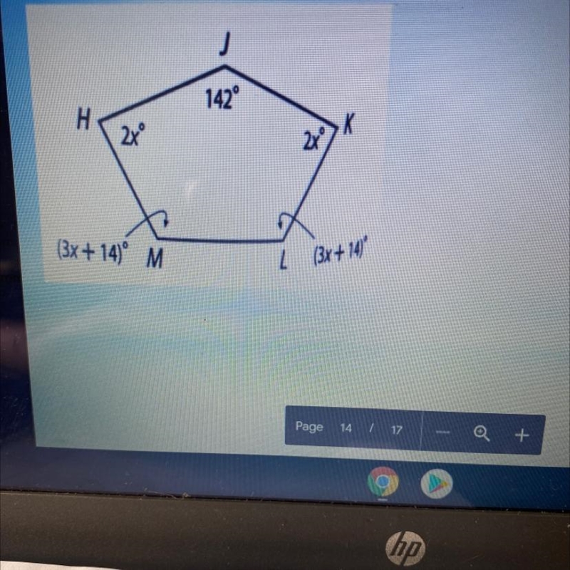 Find the value of x. Be sure to show your work. Pleaseeee-example-1