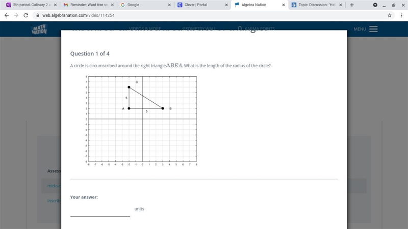 (GEOMETRY) What is the length of the radius of the circle?-example-1