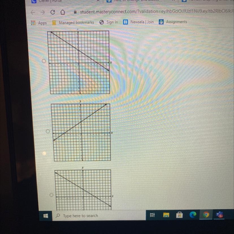 Which graph best represents the equation y = -2/3x + 4-example-1