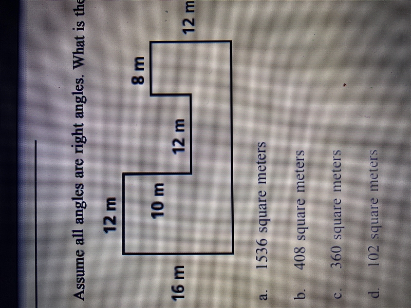 Assume all angles are right angles-example-1