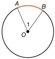 Circle O has a radius of 5 centimeters and central angle AOB with a measure of 60°. Describe-example-1