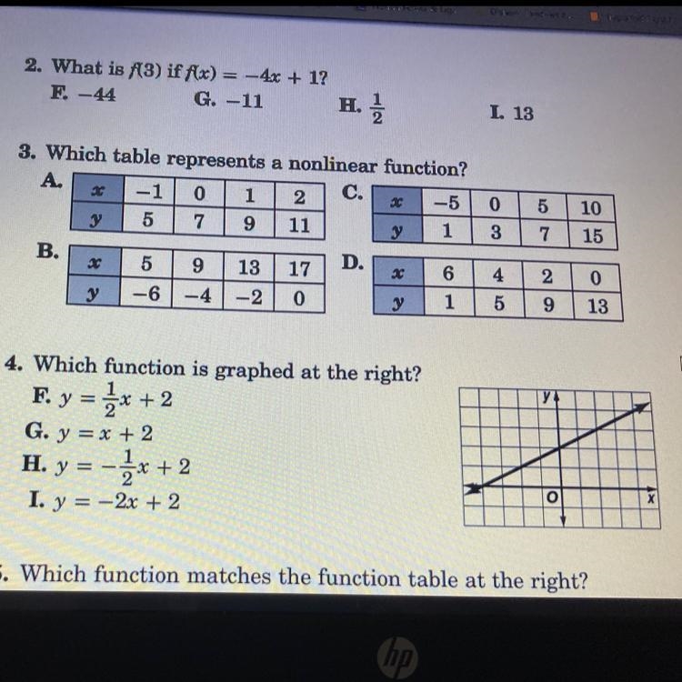 Which function is graphed at the right ?-example-1