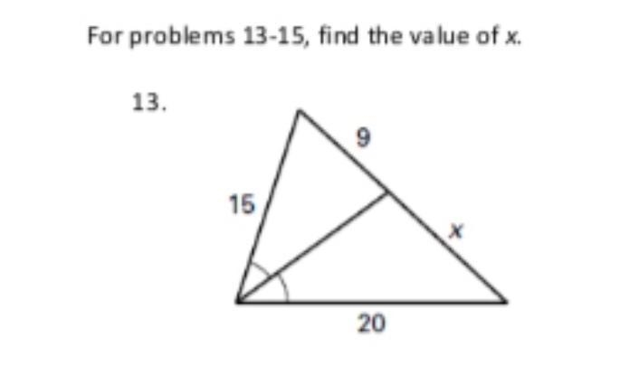 Find the value of x in simular triangles-example-1