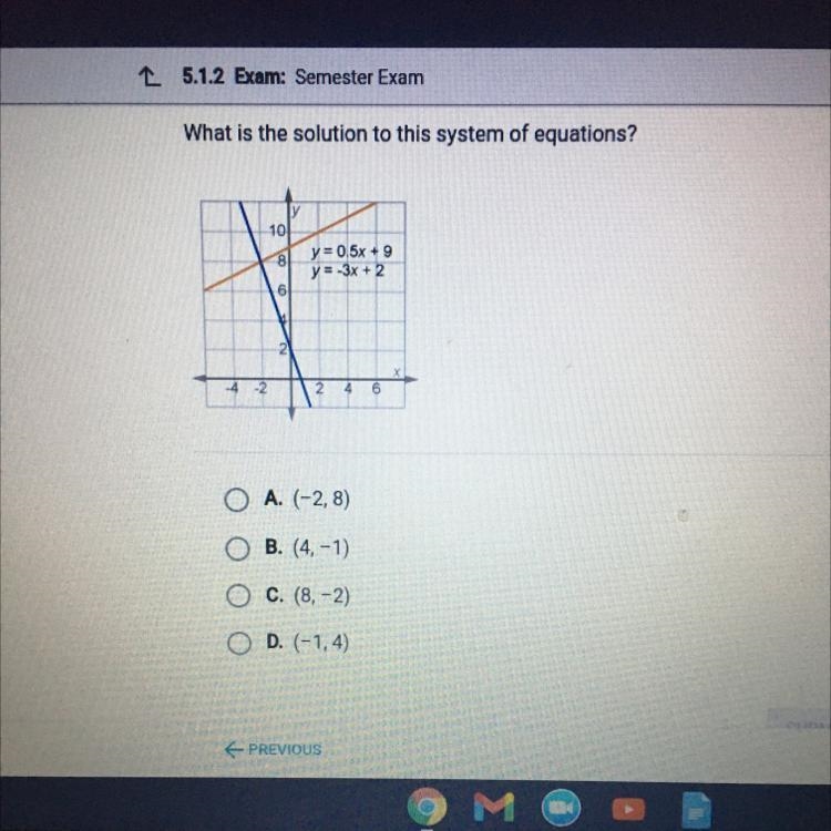 I NEED HELP ASAP PLEASEEE !!!!! What is the solution to this system of equations? 101 8 y-example-1