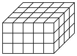 Suppose each cube in this right rectangular prism is a 1/2-inch unit cube. 1.What-example-1