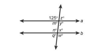 Lines a and b are parallel. What is the measure of angle m?-example-1