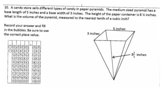 "A candy store sells different types of candy in paper pyramids. The medium-sized-example-1