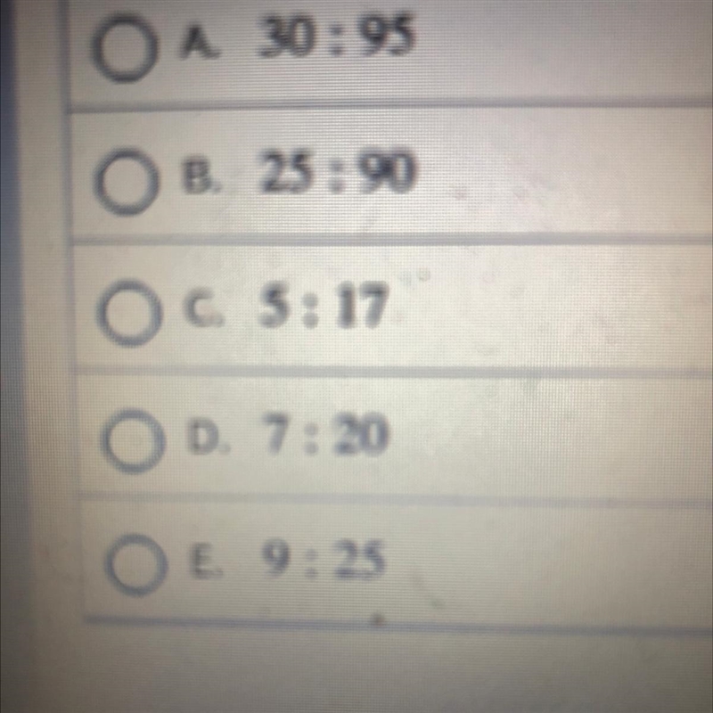 Which is equivalent to the ratio 35:100-example-1