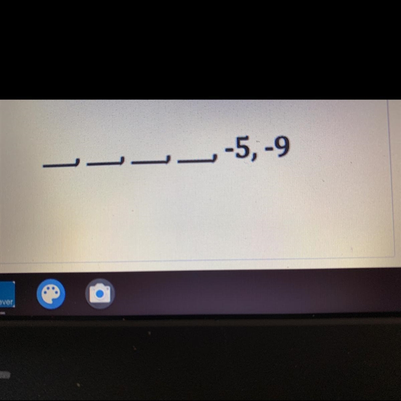 _, _, _, _,-5, -9 Complete the Fibonacci codes ASAP pleasee-example-1