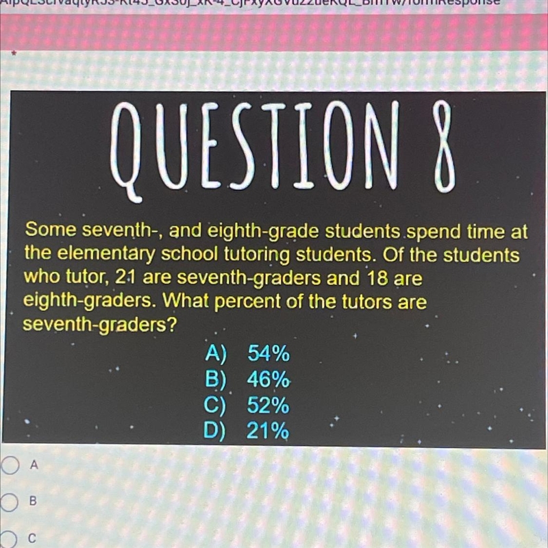 QUESTION 8 Some seventh-, and eighth-grade students.spend time at the elementary school-example-1