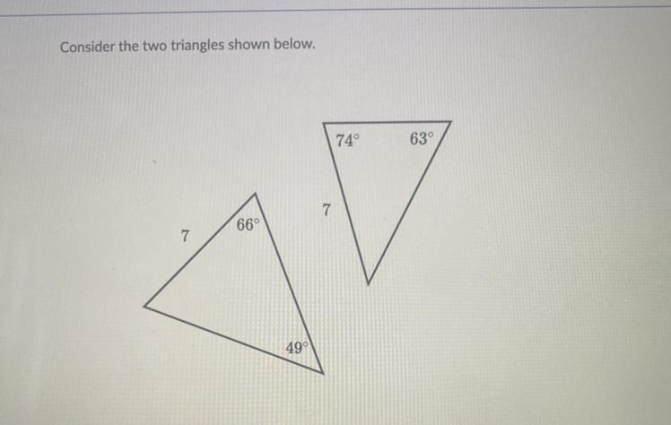 ￼ Are the two triangles congruent ? Please answer correctly !!!!!!!!!!!!! Will mark-example-1