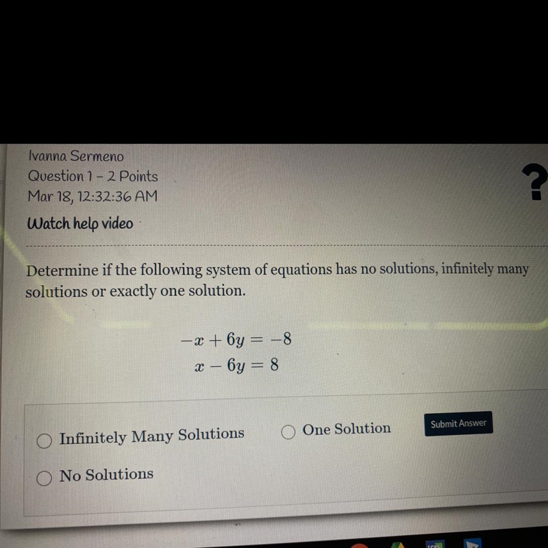 -x + 6y = -8 x-6y=8-example-1