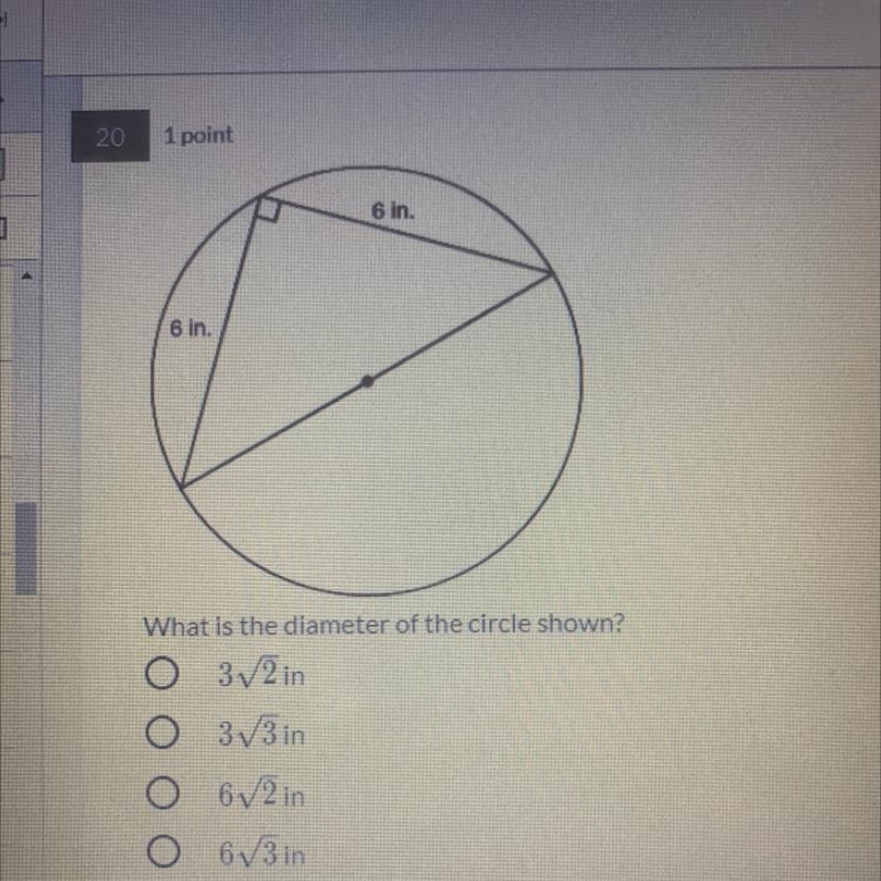 What is the diameter of the circle shown?-example-1