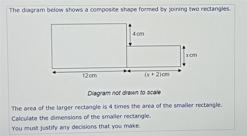 1. The diagram below shows a composite shape formed by joining two rectangles. 4 cm-example-1