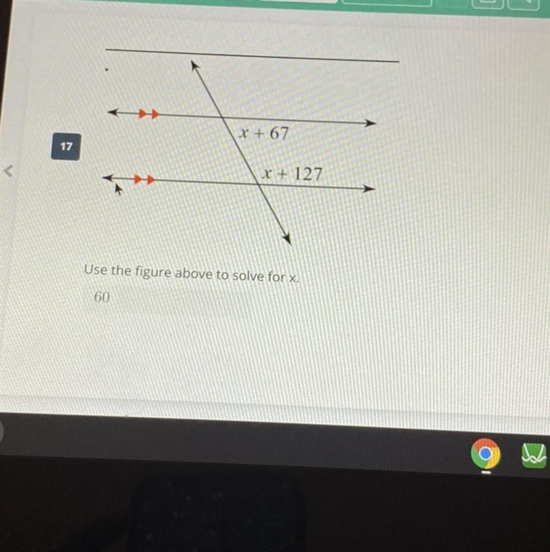 Use the figure above to solve for x-example-1