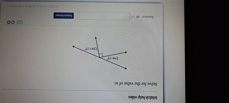 Solve for the value of w-example-1