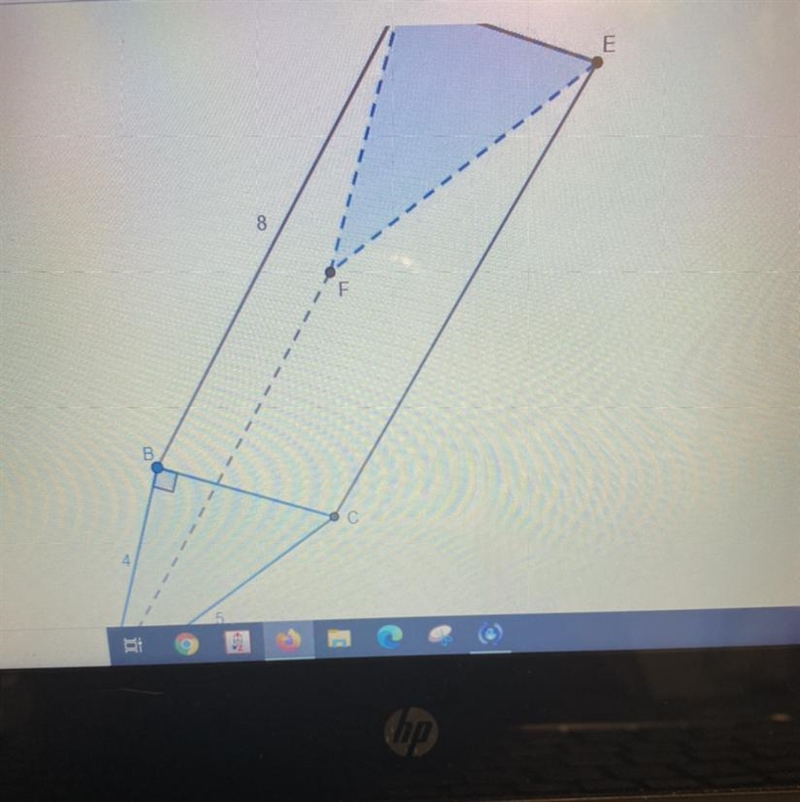 This prism has a right triangle for a base. What is the volume of the prism?-example-1