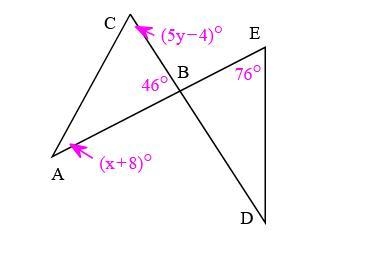 If abc = dbe solve for x-example-1