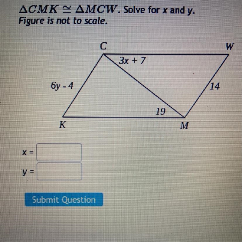 What x and y equal to-example-1