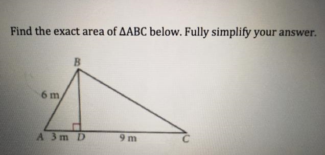 Find the exact area of ABC-example-1