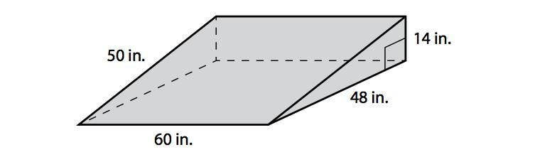 Marianna is painting a ramp for the school play in the shape of a right triangular-example-1