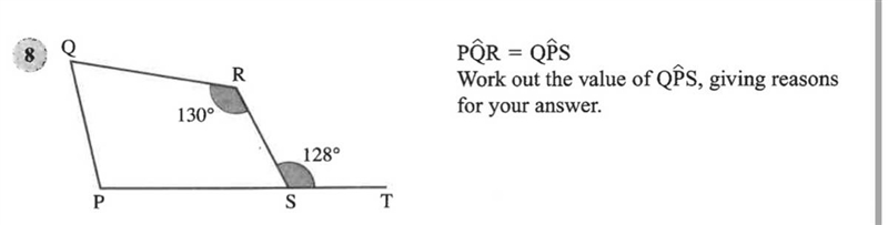 Pqr=qps work out the value of qps-example-1