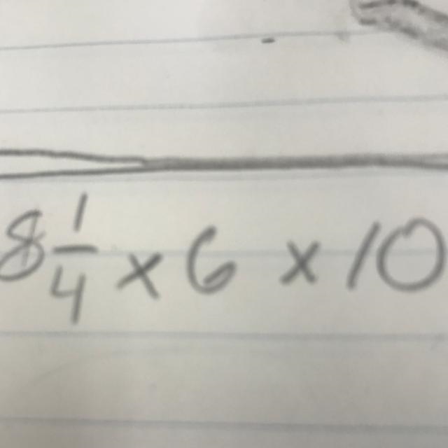 What 8 1/4 x 6 x 10 is?-example-1