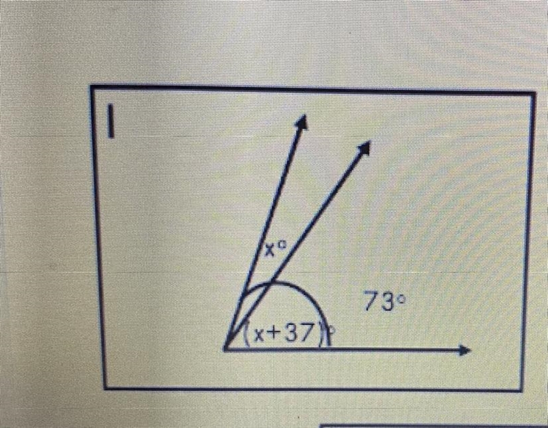 DETERMINE WHICH OF THE ANGLE MEASURES BELOW CORRECTLY SATISFY THE MISSING VALUE, X-example-1