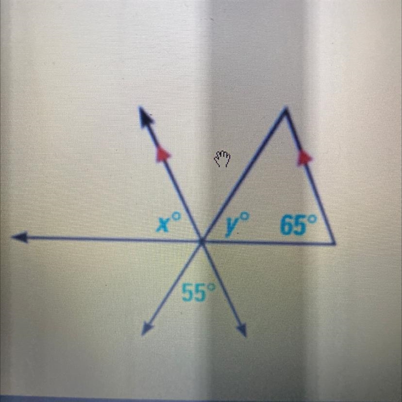 Find the values of x and y.-example-1