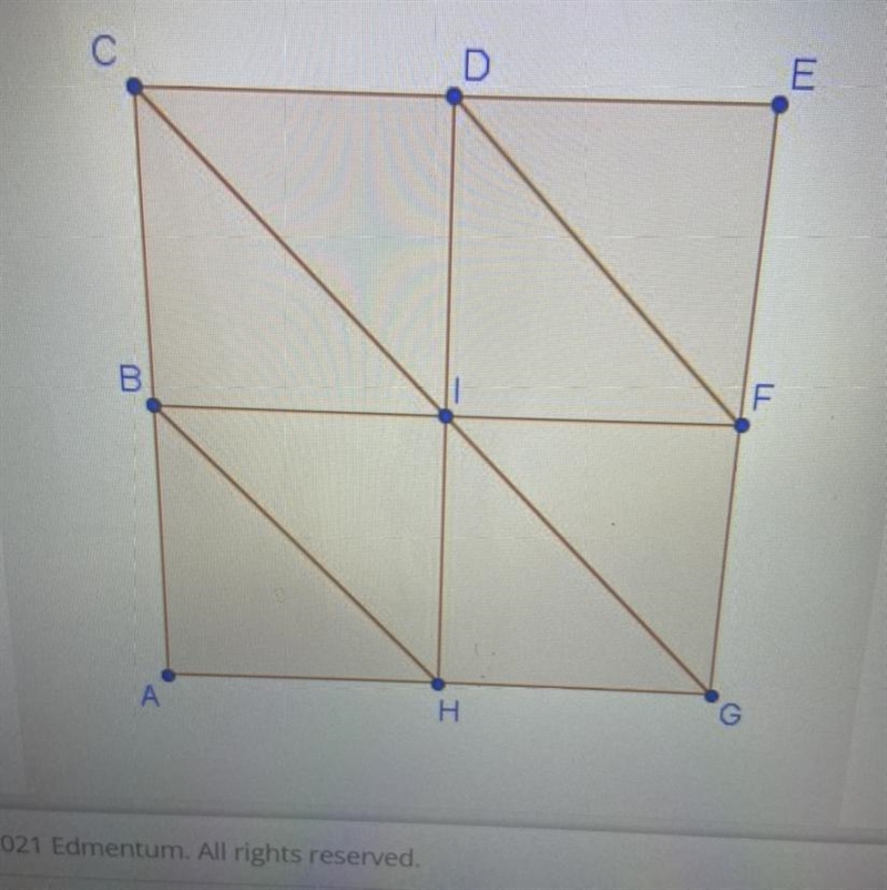 The figure shows 8 congruent triangles made by dividing a square that has an area-example-1