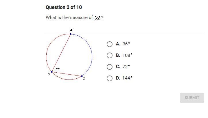 Need help- What is the measurement of arc XZ?-example-1