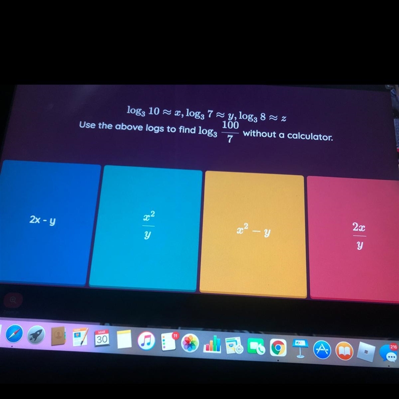 I NEED HELP A-2x-y B- x^2/y C-x^2-y D- 2x/y-example-1