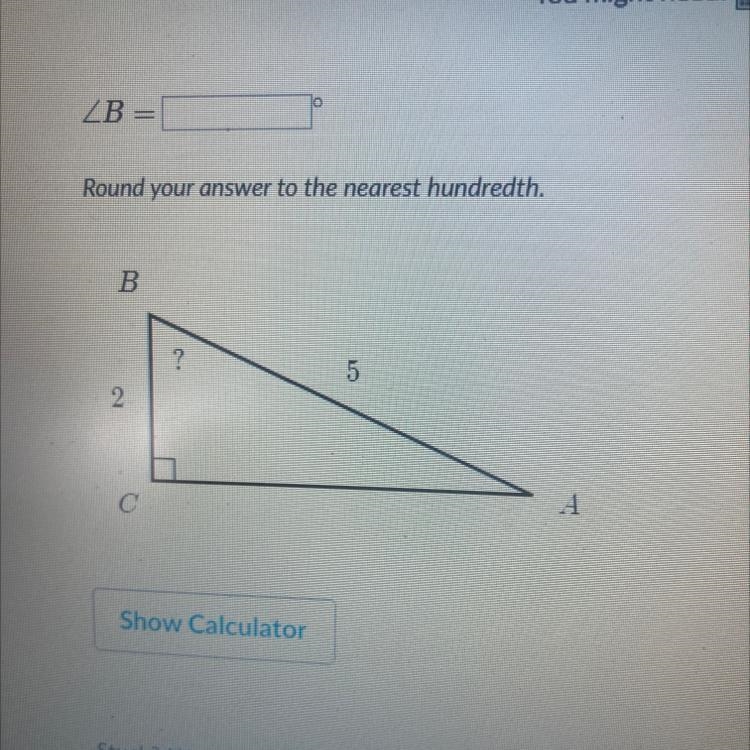 Solve for an angle in right triangles-example-1